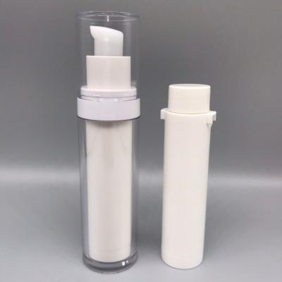 China Cosmetic Bottle 15ml 30ml Refillable Airless Plastic Lotion Bottle For Personal Skin Care Products for sale