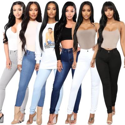 China Anti-pilling new arrivals spring 2022 size S-3XL women jeans high waisted stretch casual pants denim pencil pants for ladies for sale