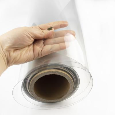 China Food grade 0.2/0.5/0.8/1.0/1.5/2.0mm PET sheet clear film roll for thermoforming for sale