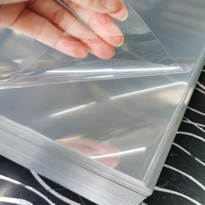 China Vacuum Forming Thin 500 Micron Super Clear PET Plastic Sheet For Offset Printing for sale