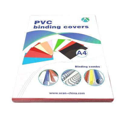 China Low Price Binding Cover Transparent A4 Size 150/170/200/300 Micron PVC Sheet For Binding Cover for sale