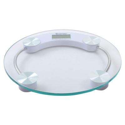 China With Tray High Quality Round Glass 180KG Digital Scale Body Weight Bathroom Scales for sale