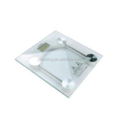 China Weight Function Transparent Glass Digital Bathroom Scale for sale