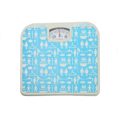 China Weighing 130kg Household Standard Mechanical Bathroom Body Personal Weighing Scale for sale