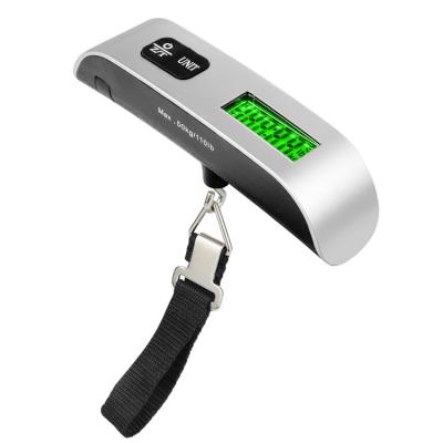 China Weight Function 50kg LCD Digital Display Baggage Hang Pocket Weighing Travel Luggage Scale for sale