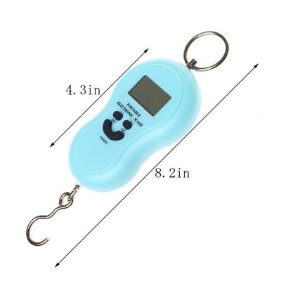 China Weight Measuring LCD Display Type Cheap Digital Luggage Scale 50kg Shape Of Gourd Hook Scale for sale