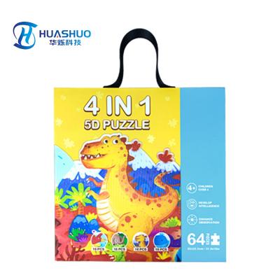 China Non-Toxic Custom Printed Unique Jigsaw 3D Kids Puzzle Animals for sale