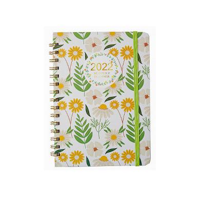 China Spiral Binding Custom Logo Printed Free Sample Daily Weekly Monthly Spiral Notebook Planner for sale