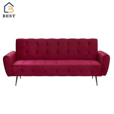 China Living Room Velvet Design Sofa Bed Sofa Bed Furniture Adjustable Folding Sleeper Bed (Size) for sale