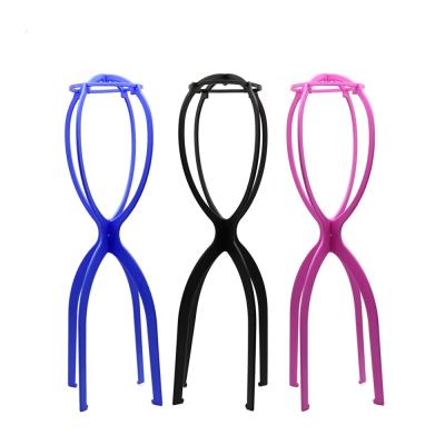 China ABS Stepped Version Profession Wig Stand Display Plastic Wig Stand For Long Hair for sale