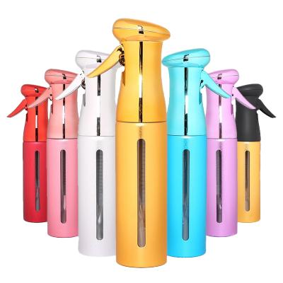 China High Quality Aluminum Plating PET Spray Bottle 8.5Oz/250ml Stainless Steel Spray Bottle With Private Label Hair Bottle for sale