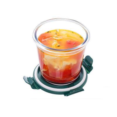 China 750ml Storage Glass Microwavable Fresh Food Container for sale