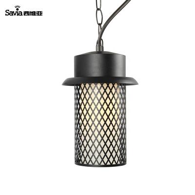 China de jardin retro lamparas de techo vintage Savia E27 IP44 outdoor industrial light fixture vertigo outdoor hanging pendant lamp for sale