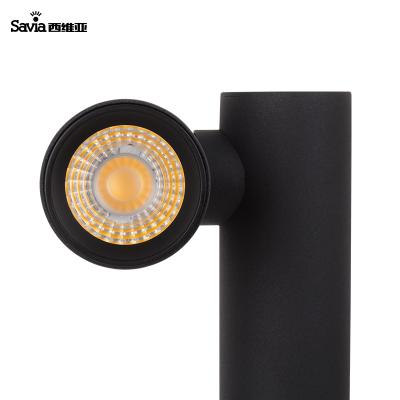 China Savia LED 6W IP65 400mm Aluminum Garden Bollard Light Adjustable Modern Outdoor Spot Park Post Lamp for sale