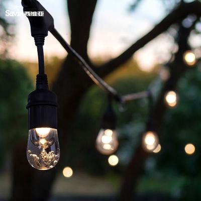 China Savia LED 12W 28ft IP44 Outdoor Decoration Landscape Outside Festoon Holiday Party LED Globe String Light for sale