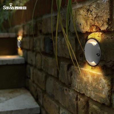 China LANDSCAPE Savia12v 80lm LANDSCAPE Ip67 Garden Wall Lamp Step / Aluminum Waterproof Bilateral Lighting Outdoor Mounted Stair Light for sale