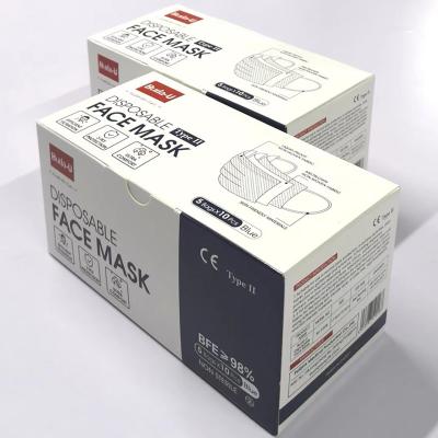 China ASTM-Niveau 2 Medisch Corpusculair Ademhalingsapparaatmasker met Oorlijnen 50pcs/Box Te koop