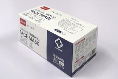 China 3 van het Chirurgische Niet-geweven Gezichtslagen Masker, Beschermend Gezichtsmasker met Earloops, FDA-de Certificatie van Ce Te koop