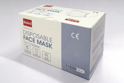 China Blauw Beschikbaar Earloop-Gezichtsmasker voor Jonge geitjes, Masker van het Jonge geitjes het Beschermende Gezicht, 3Ply-Gezichtsmasker voor Kinderen, Ce en FDA Te koop