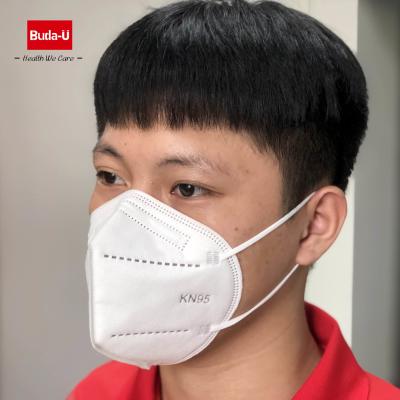 Cina Maschera di protezione di Rispirator KN95, tipo piegante 5 strati della maschera con la registrazione di FDA in vendita