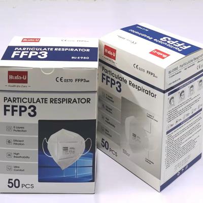 Chine Masque protecteur de CE0370 Earloop FFP3 sans bande principale, FFP3 masque protecteur avec la copie gravante en refief, masque FFP3 sans la valve à vendre