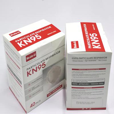 China BU-E978 Disposable Kn95 Mask Air Pollution Protection Mask FDA EUA Individual Package for sale