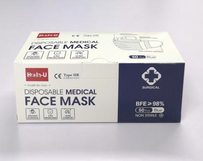 China Masker van het typeiir het Beschikbare Chirurgische Gezicht voor het Masker van het het Ziekenhuis3ply Gezicht, EN 14683: 2019+AC: 2019 Te koop