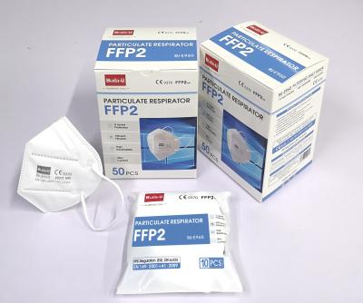 China Weißes Wegwerf-Earloop Respirator-Maske der Gesichtsmaske-FFP2 mit CER Bescheinigung und FDA-Ausrichtung zu verkaufen