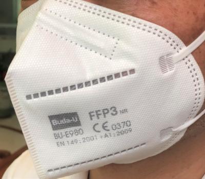 China Geen Klepffp3 Gevouwen Masker FFP3 die Half Masker filtreren bij de EU-Norm met Earloops Te koop