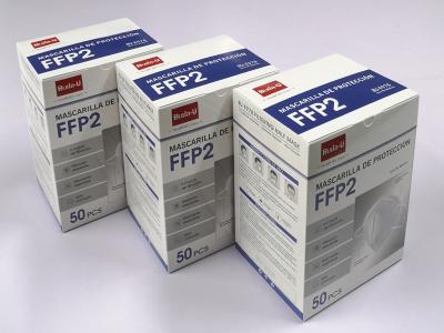 China Mascarilla española FFP2, CE 0370 del respirador FFP2 de la máscara en la caja de embalaje española, máscara protectora FFP2 en España en venta