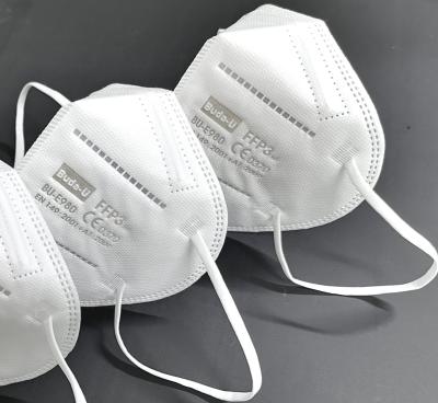 China BU-E980 FFP3 Face Mask , FFP3 Respirator Mask Good Breathability , Soft Lining Materials , CE 0370 , FDA Device Listed for sale