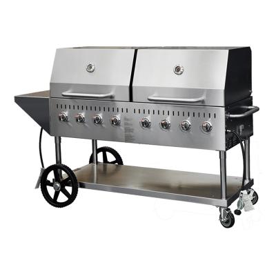 China Hotel Commercial Cooking restaurant cooker stainless steel gas outdoor grill outdoor BBQ for sale