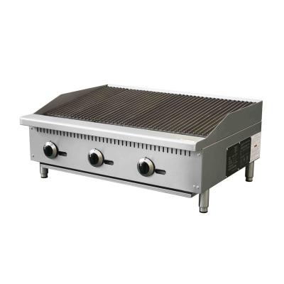 China Restaurnts / Hotel / Catering High Quality Gas Countertop Charbroiler Commercial  Gas Charbroiler cooking Gas Bbq Grill for sale