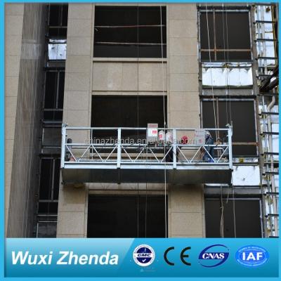 China Building Facade Cleaning Zhenda Factory Sale ZLP630 ALUMINUM ALLOY Building Working Platform for sale