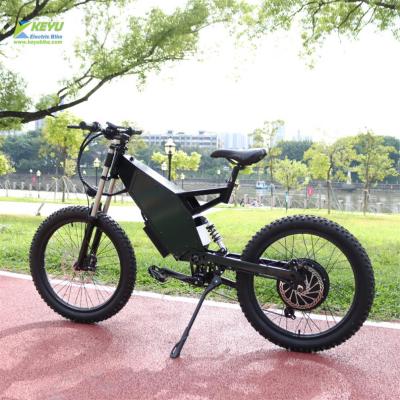 China Black Steel Frame 48v 2000w Electric Bicycle 50km/h Dirt Bike Enduro Ebike for sale