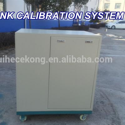 China Automatic tabletop diesel calibration volume tank tank calibration equipment for gas station and tank trucks, diesel pump calibration machine, fuel tank measuring atg for sale