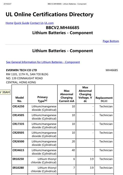 UL - Dongguan Everwin Tech Co., Limited