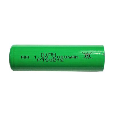 China 1.2v 2000mah Aa Nickel oplaadbare batterij NiMH Lithiumbatterij Te koop