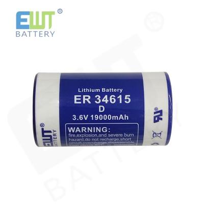 China 3.6V D Size ER34615 Lithium Thionyl Chloride Battery Manufacturers cylindrical LISOCL2 Battery for sale