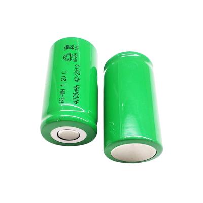 Cina C Dimensione Ni-Mh Batteria Cella 3000mAh Ni-Mh 1.2v 4000mah Batteria in vendita