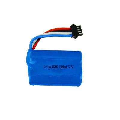 China Best Quality Lithium ion battery pack 18500 3.7v 1100mah for Electric Folklifts for sale