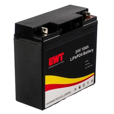 China Deep Cycle Lifepo4 24V 10Ah Lifepo4 Lithium Battery for sale