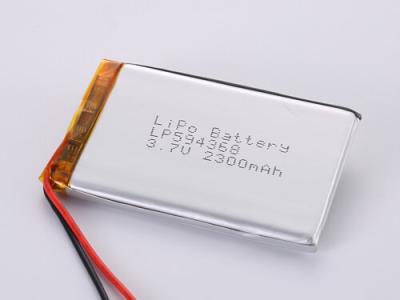 China lithium polymer battery 3.7V lp594368,lp595370,lp605056,lp953566 2000mah, 2300mah 2600mah, 2700mah for sale