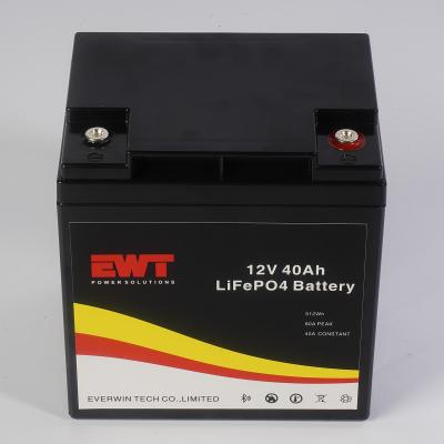 China Dust And Water Protection Outdoor Use Large 12V 40AH Lifepo4 Battery for sale