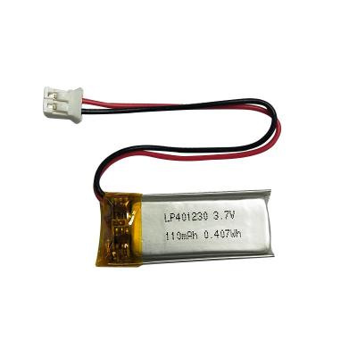 China 1S1P Li-Polymer Power Cell LP401230 3.7V 110mAh with PCM The Ultimate Energy Storage Solution for sale