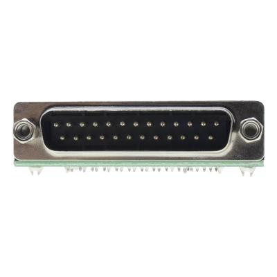 China audio & Dsub 25 Pin Terminal Block Screw Lock SHI 25 Video One Piece Board Adapter DB25 Connector LEFT Male For PCB VGA Converter for sale