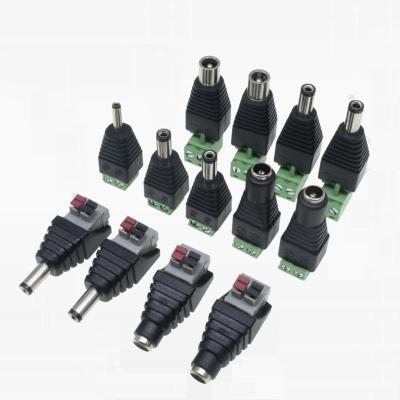 China audio & Video Male and Female DC Power Jack for CCTV Camera DC Plug 5.5mm x 2.5mm Male DC Power Female Socket Adapter for sale