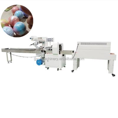 China Bar Soap and Bath Ball Stretch Film Shrink Packing Machine with Video Technical Support for sale