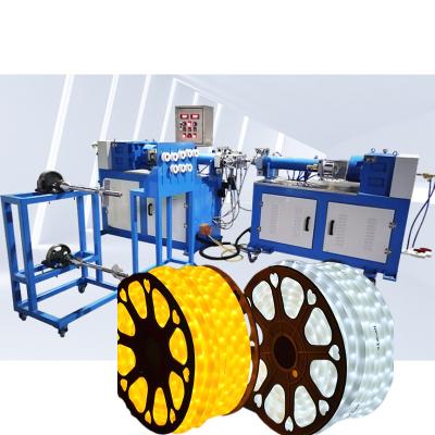 China 180kg PVC Capacity LED Strip/Neon Rope Light Extruding Machine with High Speed Screw for sale