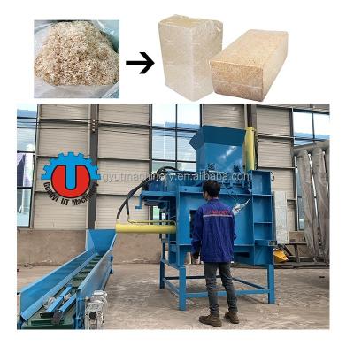 China 1000g Per Bag Press Baler Wood Sawdust Function Wood Shaver for Small Animal Bedding for sale